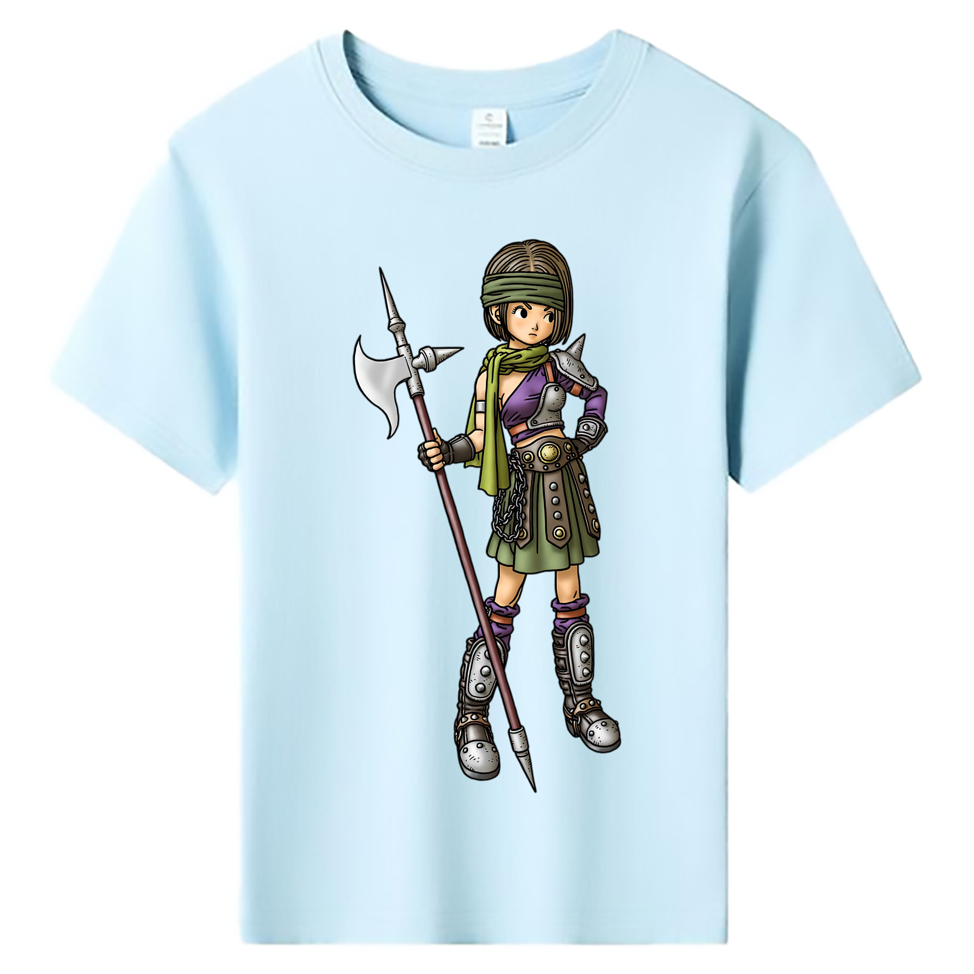 （画像用） ドラゴンクエスト Doragon Kuesuto Dragon Quest 綿100％キッズTシャツ（フロントプリント）